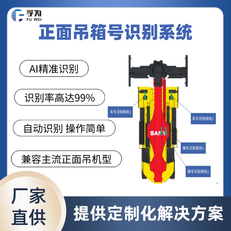 孚為正面吊車載箱號識別系統(tǒng)  集裝箱號碼識別設(shè)備